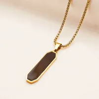 Retro Classic Style Geometric Cat Titanium Steel Plating Unisex Pendant Necklace sku image 12