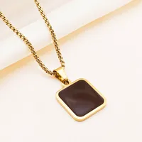 Retro Classic Style Geometric Cat Titanium Steel Plating Unisex Pendant Necklace sku image 13