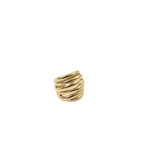 Basic Simple Style Classic Style Solid Color Titanium Steel 18K Gold Plated Women's Rings main image 3