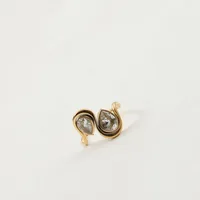 Retro Classic Style Geometric Titanium Steel Zircon 18K Gold Plated Women's Rings main image 3