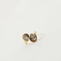 Retro Classic Style Geometric Titanium Steel Zircon 18K Gold Plated Women's Rings main image 5