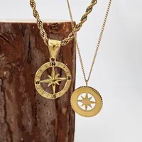 Vintage Style Simple Style Star Titanium Steel Plating Unisex Pendant Necklace main image 5