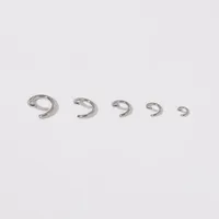 Simple Style Solid Color 304 Stainless Steel 18K Gold Plated Open Ring main image 4