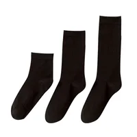 Women's JK Wind Solid Color 60.2 Cotton Crew Socks A Pair main image 5