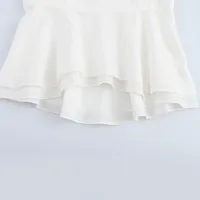 Women's Camisole Tank Tops Pleated Sexy Solid Color main image 3