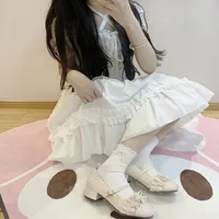 Women's Cute New Style Solid Color Cotton Crew Socks A Pair main image 4