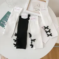 Women's Elegant Lady New Style Bow Knot Cotton Crew Socks A Pair main image 3
