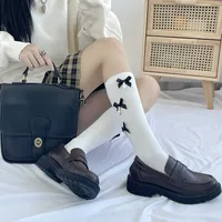 Women's New Style Solid Color Bow Knot Cotton Ankle Socks A Pair main image 2