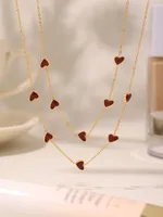 Vacation Heart Shape 304 Stainless Steel Plating 18K Gold Plated Women's Necklace main image 7