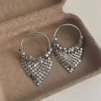 1 Pair/Package Casual Modern Style Round Sequins Polishing Plating Copper 18K Gold Plated White Gold Plated Earrings main image 3