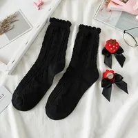 Women's Sweet Strawberry Bow Knot Cotton Ankle Socks A Pair sku image 2