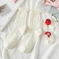 Women's Sweet Strawberry Bow Knot Cotton Ankle Socks A Pair sku image 3