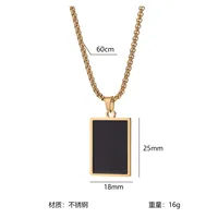 Retro Classic Style Geometric Cat Titanium Steel Plating Unisex Pendant Necklace main image 2