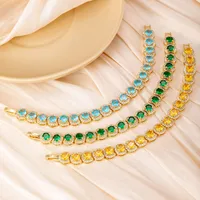 Retro Classic Style Geometric Copper Plating Zircon Women's Bracelets main image 1