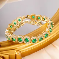 Retro Classic Style Geometric Copper Plating Zircon Women's Bracelets main image 6