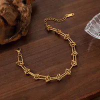 Retro Classic Style Geometric Solid Color 304 Stainless Steel Plating Women's Bracelets main image 3