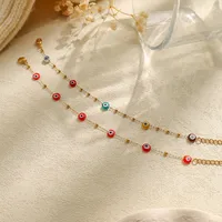Casual Simple Style Commute Eye 304 Stainless Steel Plating 14K Gold Plated Women's Bracelets main image 3
