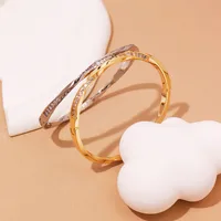 Elegant Vintage Style Geometric Copper Women's Bangle main image 2