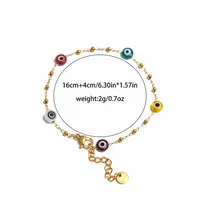 Casual Simple Style Commute Eye 304 Stainless Steel Plating 14K Gold Plated Women's Bracelets main image 2
