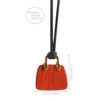 Retro Classic Style Bag Alloy Natural Stone Women's Pendant Necklace main image 2