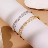Elegant Vintage Style Circle Copper Women's Bangle main image 3