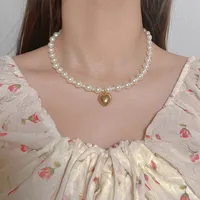 Elegant Bow Knot Imitation Pearl Alloy Plating Women's Necklace sku image 38
