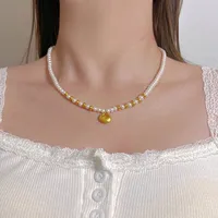 Elegant Bow Knot Imitation Pearl Alloy Plating Women's Necklace sku image 47