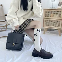 Women's New Style Solid Color Bow Knot Cotton Ankle Socks A Pair main image 3
