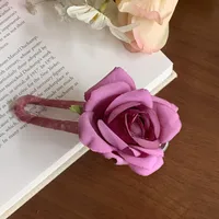 Women's Vacation Classic Style Flower Cloth Hair Clip sku image 4