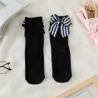Women's JK Wind Cute Solid Color Cotton Crew Socks A Pair sku image 1