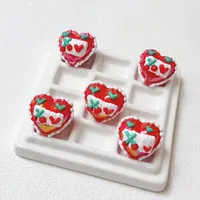Cartoon Heart Arylic Enamel DIY Ornament Accessories main image 3