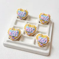Cartoon Heart Arylic Enamel DIY Ornament Accessories sku image 2