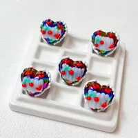 Cartoon Heart Arylic Enamel DIY Ornament Accessories sku image 4
