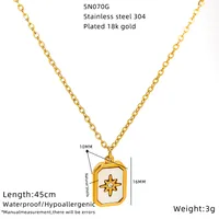 Vacation Classic Style Heart Shape Flower Mother Pearl Shellfish Titanium Steel Women's Pendant Necklace sku image 8