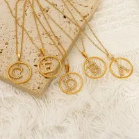 Classic Style Letter Titanium Steel Women's Pendant Necklace main image 3