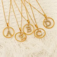 Classic Style Letter Titanium Steel Women's Pendant Necklace main image 4