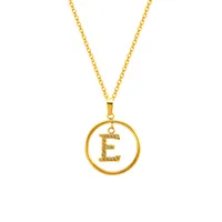 Classic Style Letter Titanium Steel Women's Pendant Necklace sku image 5