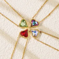 Princess Sweet Streetwear Heart Shape 304 Stainless Steel 18K Gold Plated Women's Pendant Necklace main image 1