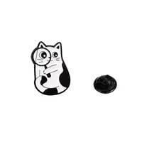 Cartoon Style Cute Cartoon Cat Alloy Plating Women's Brooches sku image 12