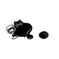 Cartoon Style Cute Cartoon Cat Alloy Plating Women's Brooches sku image 11