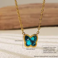 Casual Sweet Butterfly 304 Stainless Steel 18K Gold Plated Women's Pendant Necklace main image 2