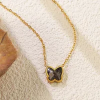 Casual Sweet Butterfly 304 Stainless Steel 18K Gold Plated Women's Pendant Necklace main image 6