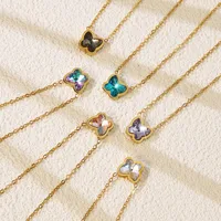 Casual Sweet Butterfly 304 Stainless Steel 18K Gold Plated Women's Pendant Necklace main image 3