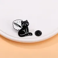Cartoon Style Cute Cartoon Cat Alloy Plating Women's Brooches sku image 8