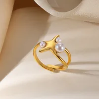Vintage Style Simple Style Geometric Sun Star 304 Stainless Steel Women's Open Rings main image 4