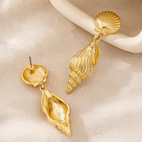 1 Pair Vacation Classic Style Solid Color Plating Zinc Alloy Drop Earrings main image 3