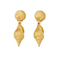 1 Pair Vacation Classic Style Solid Color Plating Zinc Alloy Drop Earrings main image 5