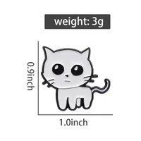 Cute Simple Style Animal Cartoon Character Alloy Stamping Stoving Varnish Plating Unisex Brooches sku image 15
