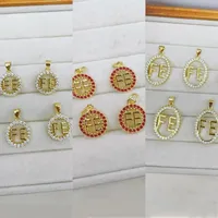 Casual Simple Style Letter Copper Polishing Plating Zircon 18K Gold Plated DIY Jewelry Accessories main image 1