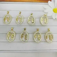 Casual Simple Style Letter Copper Polishing Plating Zircon 18K Gold Plated DIY Jewelry Accessories main image 3
